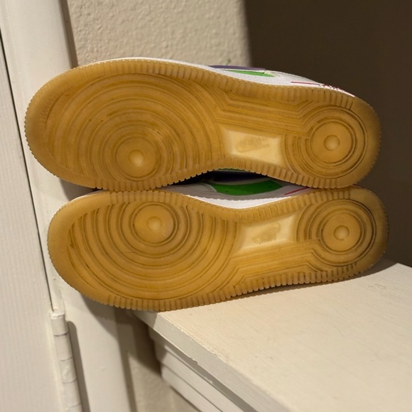 Nike Kids Air Force 1 LV8 FD1035-100 Multicolor Lace-Up Sneaker Shoes Size 4Y - Picture 8 of 9